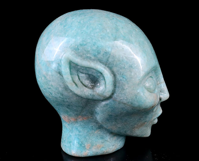 4.7" Colorful Mocha Agate Hand Carved Crystal Realistic Skull Sculpture