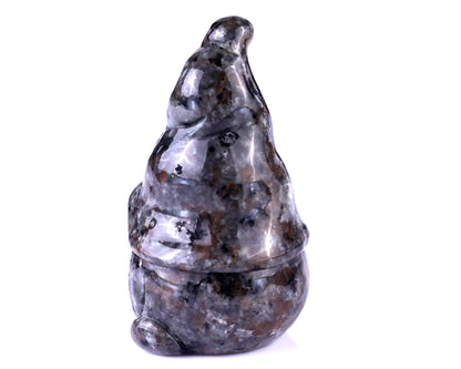 2.8” Natural Yooperlite Hand Carved Crystal Bearded Elf Sculpture, Halloween Gift