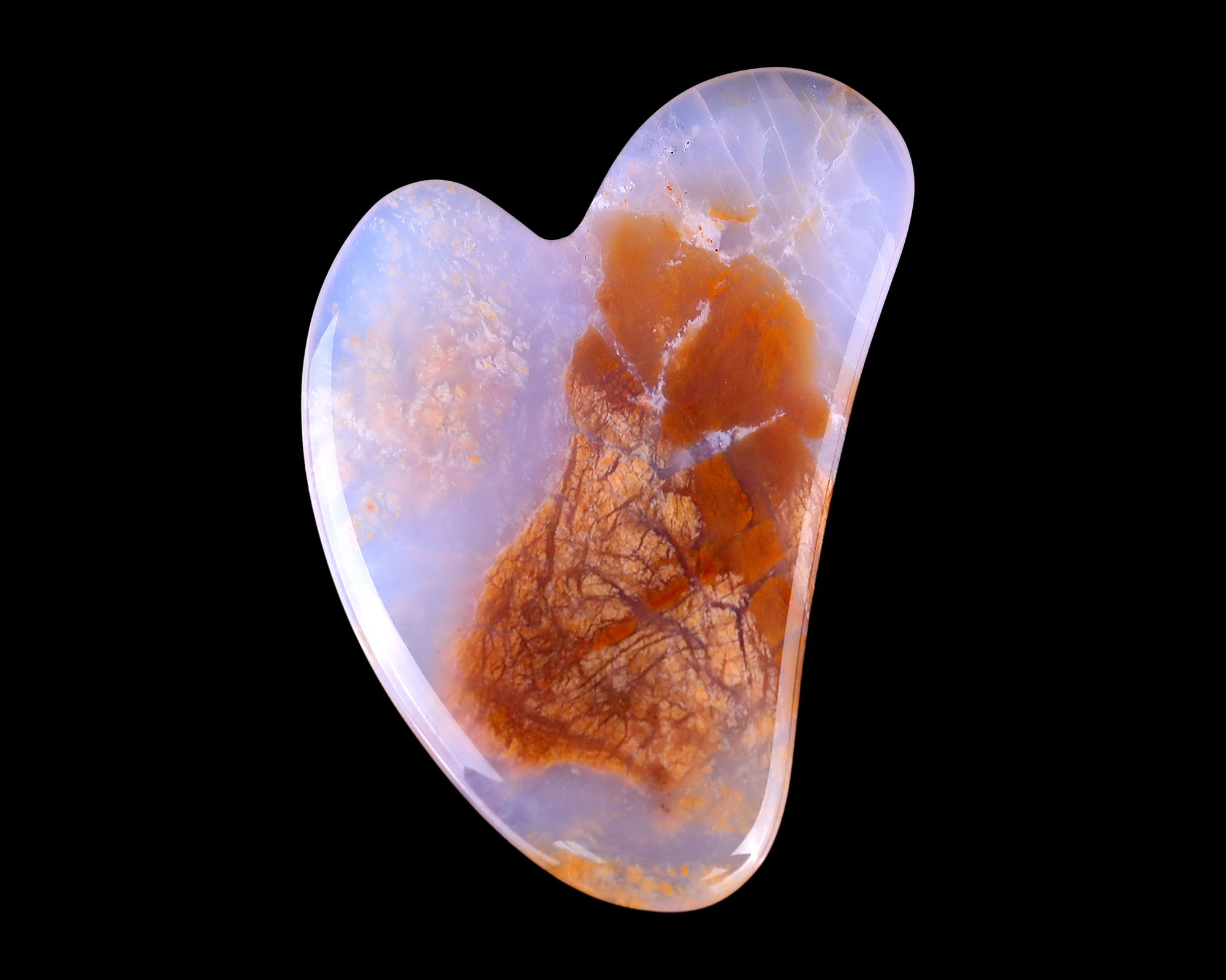 Yellow Chalcedony Tiger Eye Guasha Massage Tool