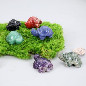Natural Agate Stone Mini Turtle Carving,Fengshui Home Decor Animal Turtle Sculpture