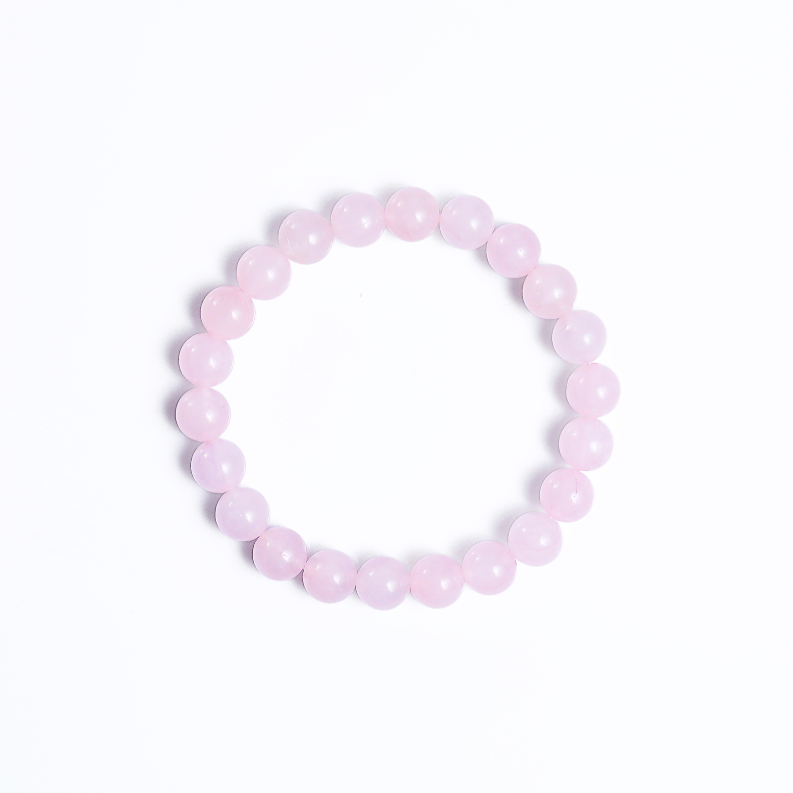 Natural Rose Quartz Crystal Bead Bracelet,Healing Energy Bracelet