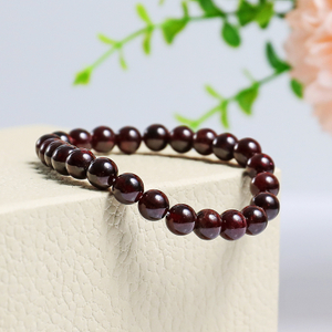 Natural Garnet Crystal Bead Bracelet,Healing Energy Bracelet