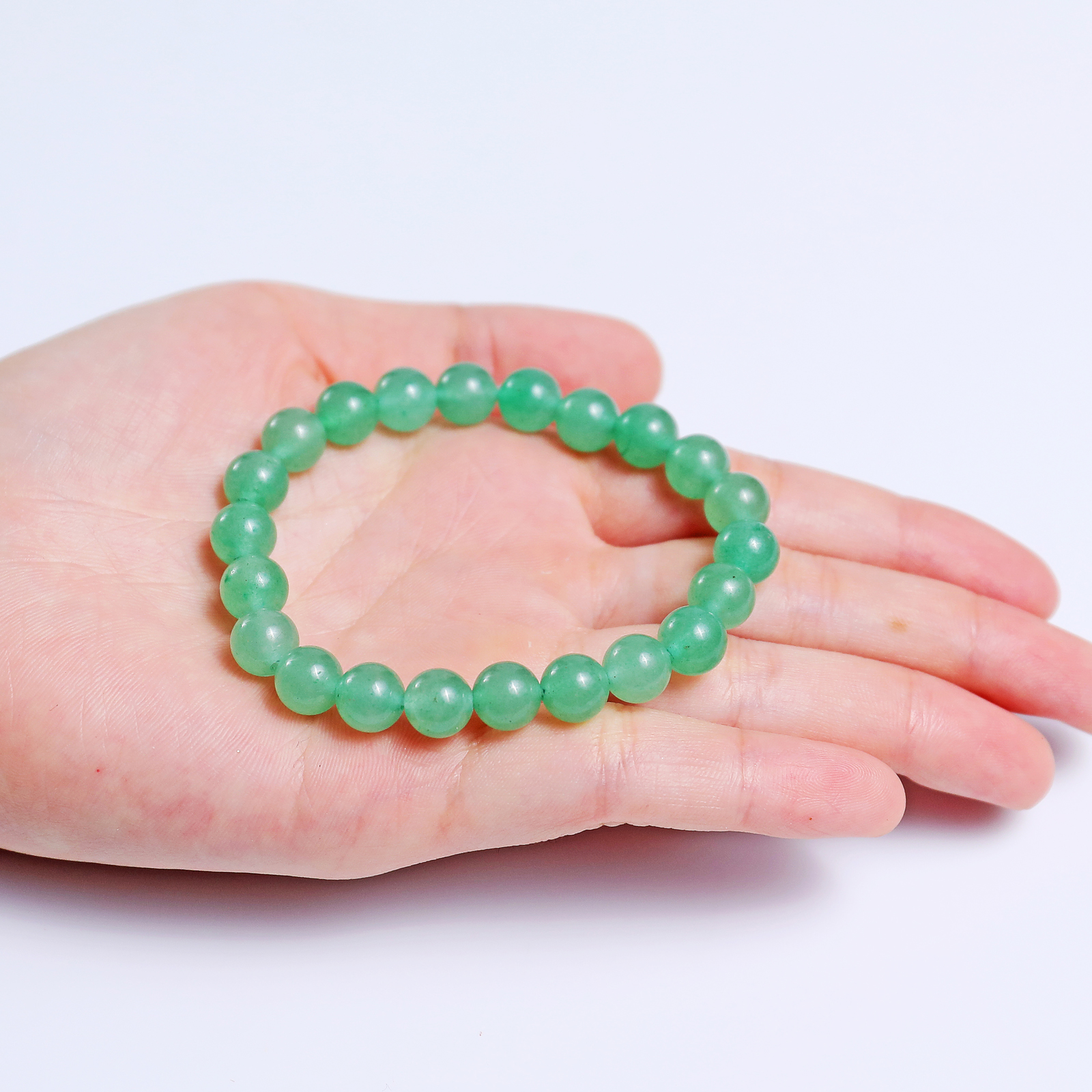 Natural Green Aventurine Crystal Bead Bracelet,Healing Energy Bracelet