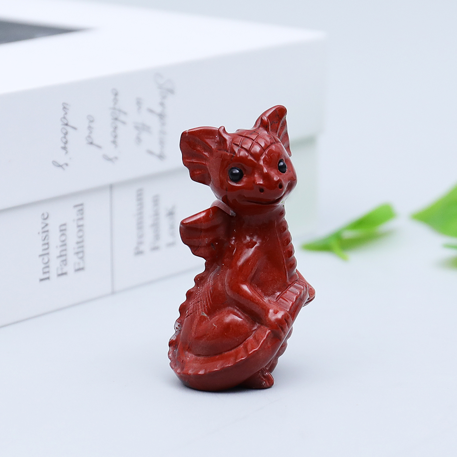 High Quality Natural Crystal Stone Mix Material Fly Dragon Red Jasper Craving Animals Crystal Decorations for Home or Office