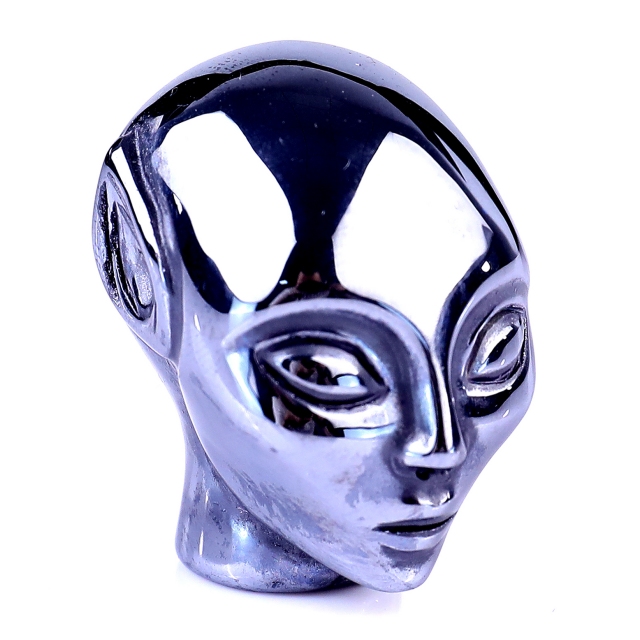 1.5" Tera-Hertz Crystal Elf Alien – Hand Carved Gemstone Fine Art Sculpture for Healing