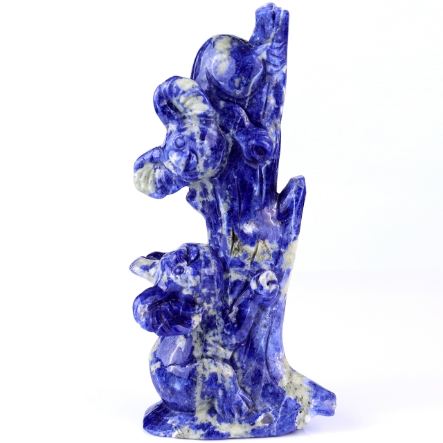 4.3" Sodalite Hand Carved Crystal Koalas Sculpture