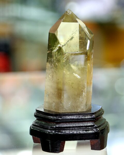 Hand Polished Citrine Obelisk - Natural Crystal for Meditation, Energy Work & Home Decor