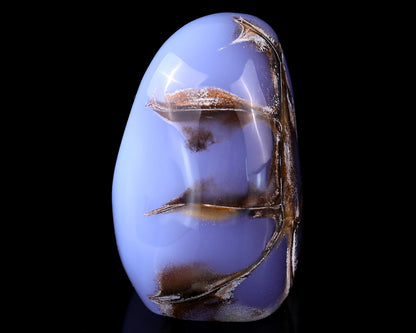 3.4" Blue Chalcedony Hand Carved Crystal Polished Stone