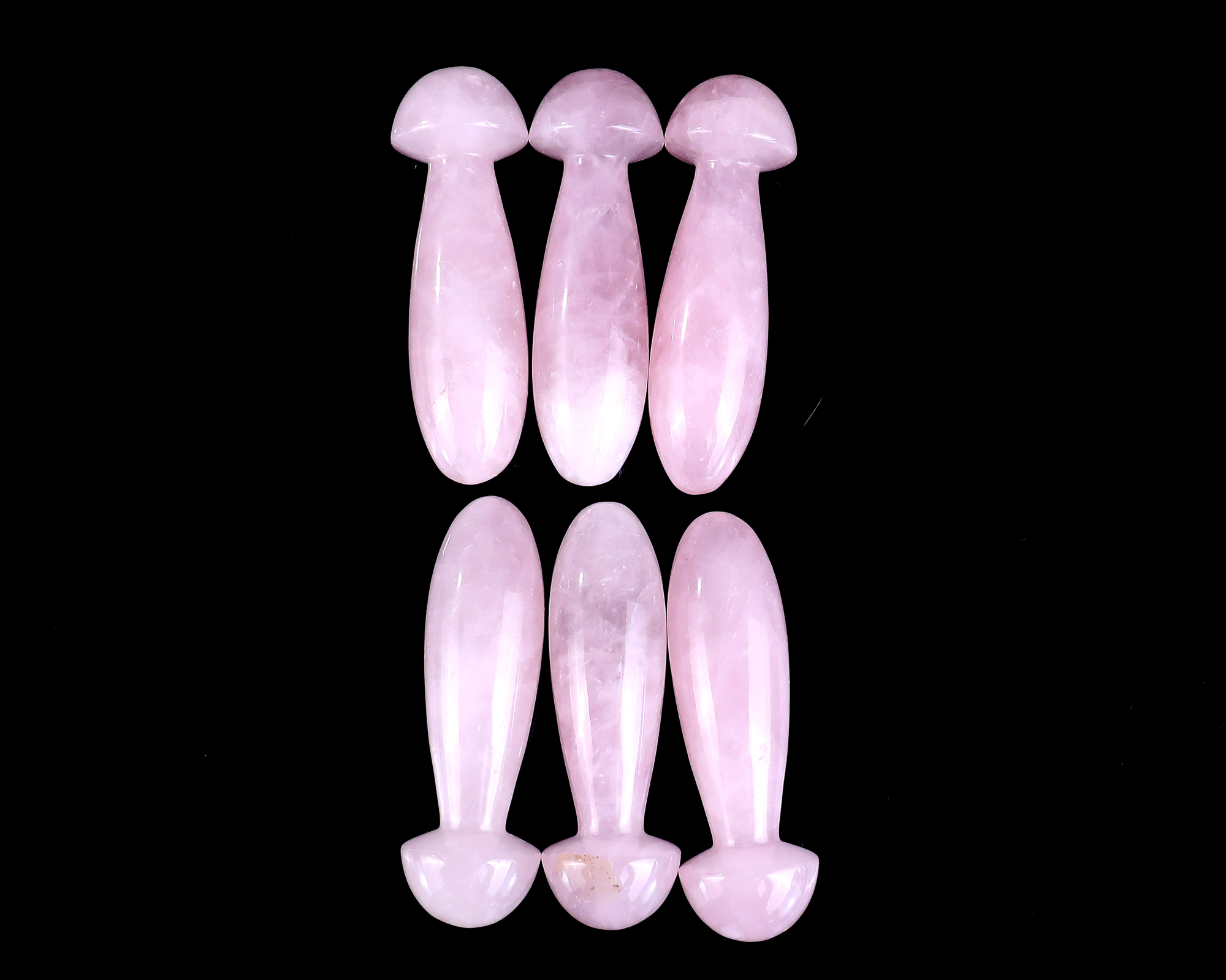 Rose Quartz Mushroom Massage Stick