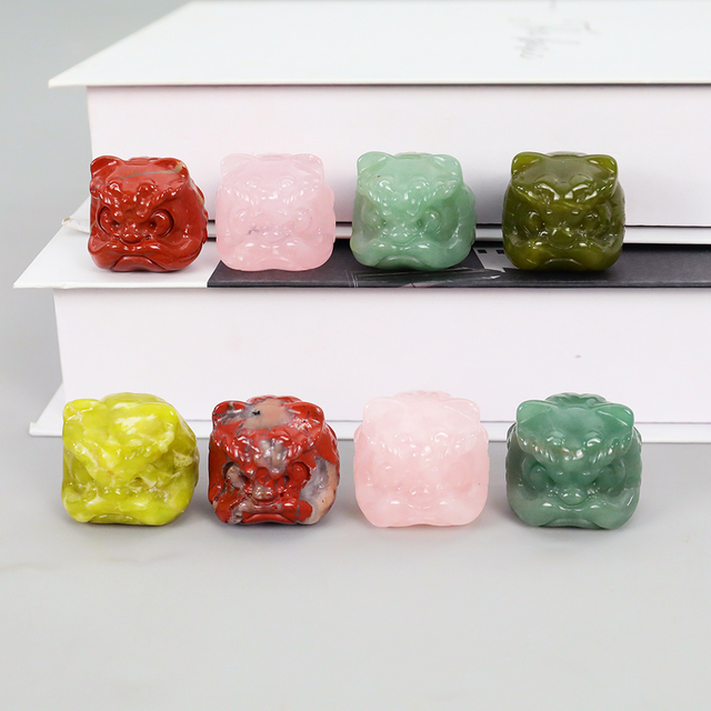 Mini Lion Dance Incense Holder - Handcrafted Premium Jade for Home & Meditation