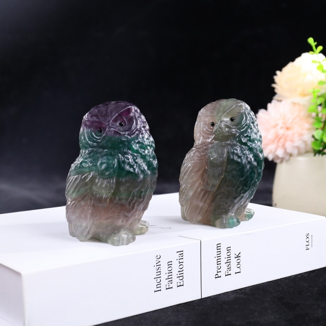 Various Jade Owl Small Carvings - Handmade Exquisite Jade Figurines for Home Decor & Collection