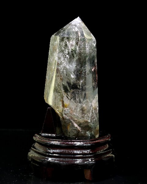 Genuine Phantom Crystal Tower - Feng Shui Protection Crystal Column for Office Decor