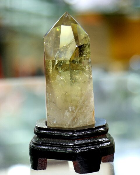 Hand Polished Citrine Obelisk - Natural Crystal for Meditation, Energy Work & Home Decor
