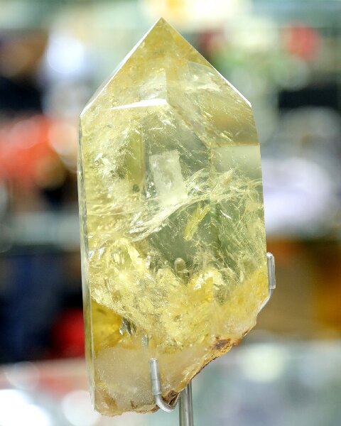 Polished Citrine Tower - Natural Crystal Obelisk for Healing, Prosperity & Home Styling