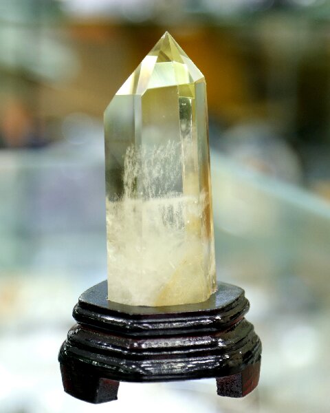 Raw Citrine Crystal Tower - polished Natural Stone Decor for Desk & Shelf