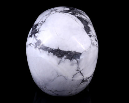 3.0" Howlite Hand Carved Crystal Realistic Skull Sculpture