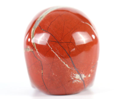 3.0" Red Jasper Hand Carved Crystal Realistic Skull Sculpture