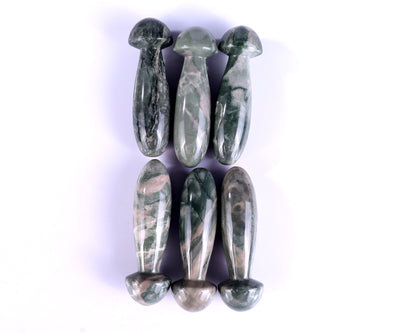 Natural Jiulong Jade Hand Carved Crystal Massage Tool