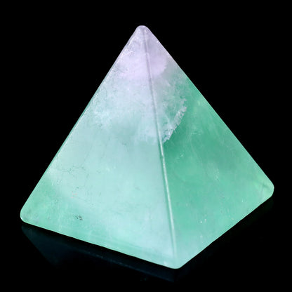 52mm Fluorite Hand Carved Crystal Pyramid