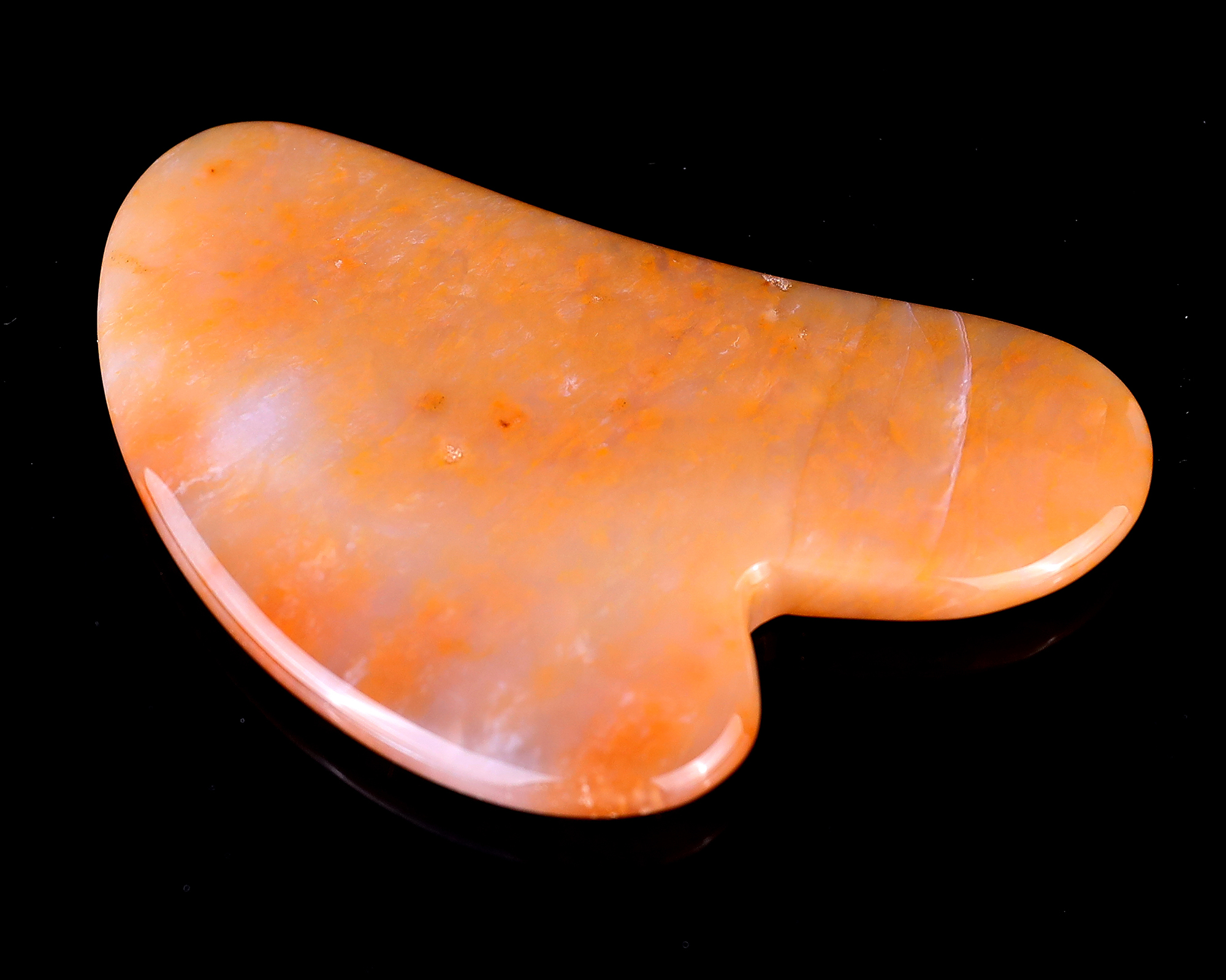 Yellow Chalcedony Tiger Eye Guasha Massage Tool