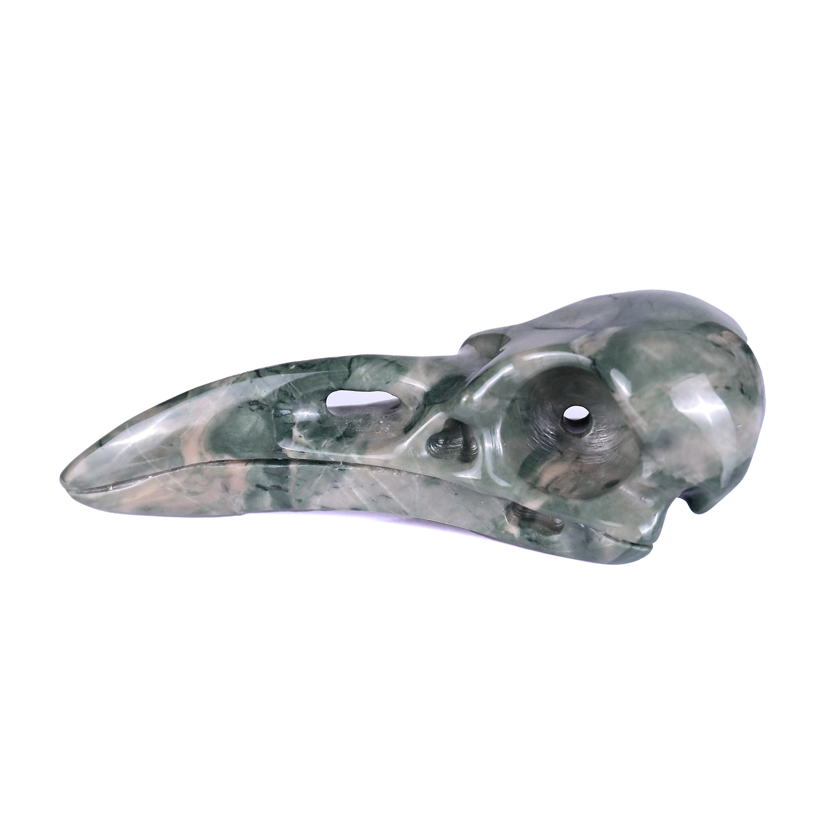 Jiulong Jade Crow Skull