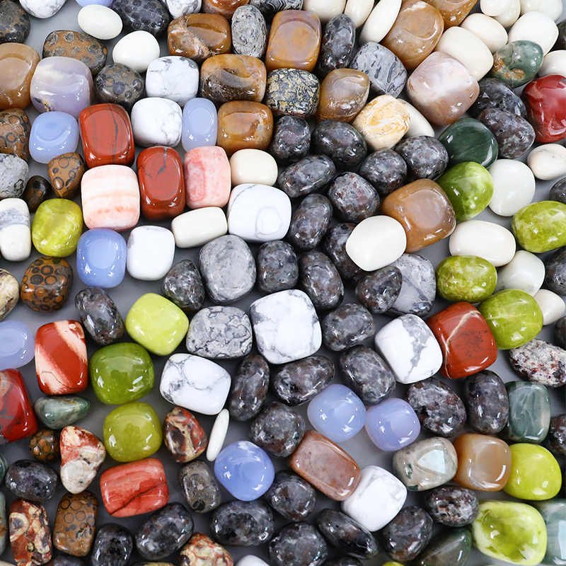 Premium Natural Jade Tumble Stones - Smooth Polished Gemstones for Healing, Decoration & Jewelry Making