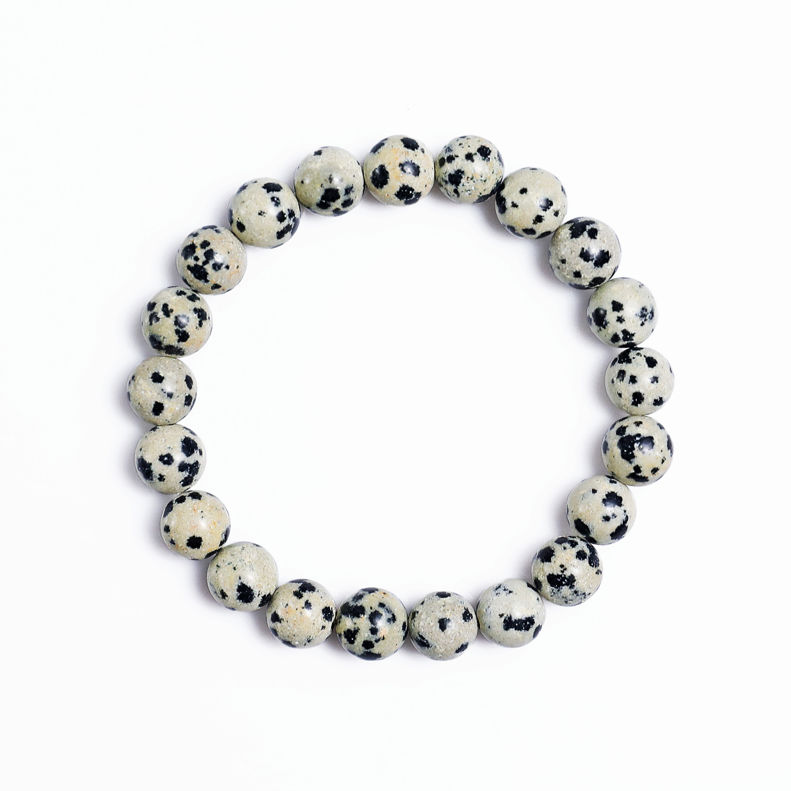 Natural Dot Stone Crystal Bead Bracelet,Healing Energy Bracelet