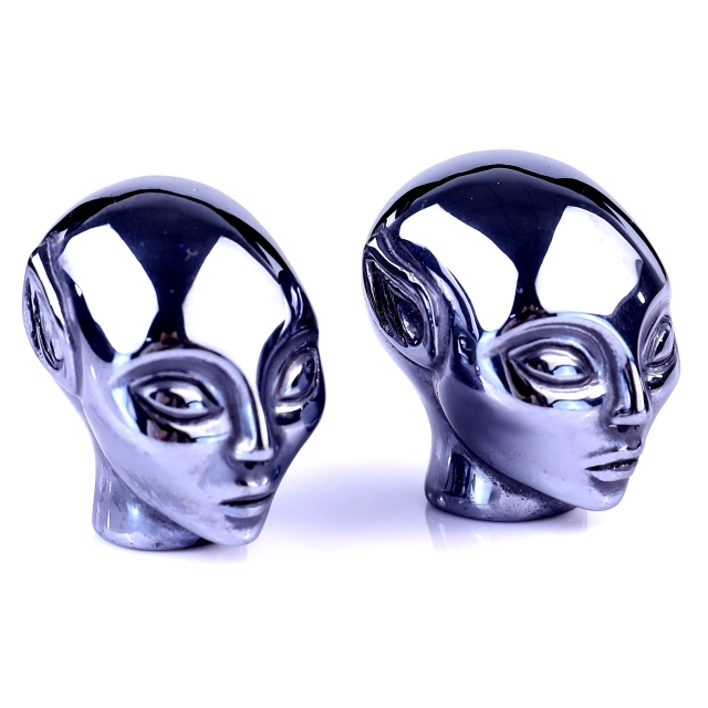 1.5" Tera-Hertz Crystal Elf Alien – Hand Carved Gemstone Fine Art Sculpture for Healing