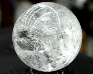 Clear Quartz Energy Sphere - Natural Hand Polished Crystal for Positive Vibes