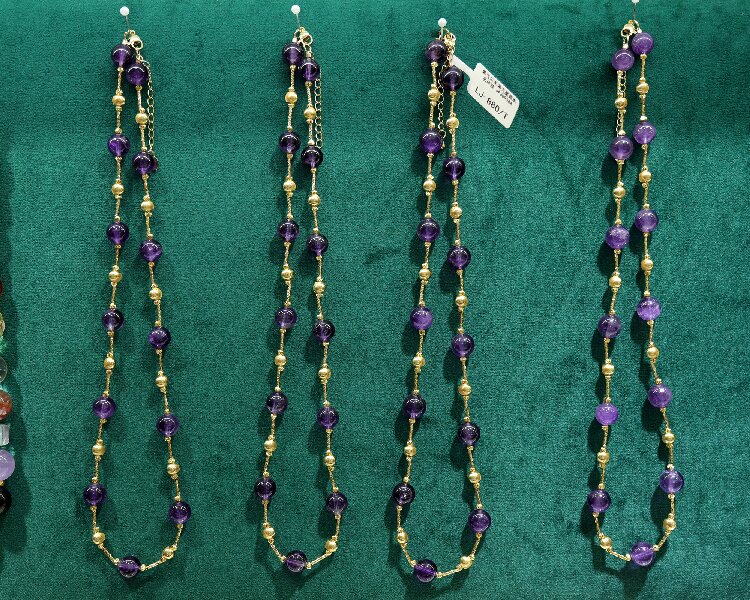 Handmade DIY Multi-Property Crystal Necklace - Assorted Natural Crystals, Customizable