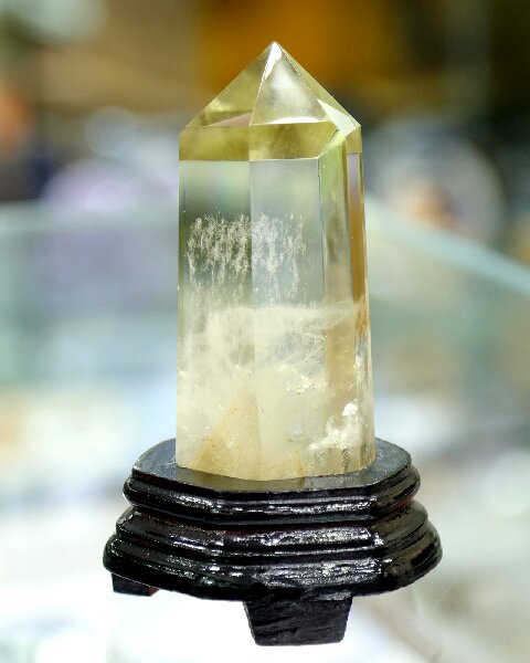 Raw Citrine Crystal Tower - polished Natural Stone Decor for Desk & Shelf