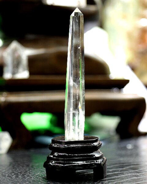 Natural Clear Quartz Hexagonal Prism - Energy Cleansing Handcrafted Crystal