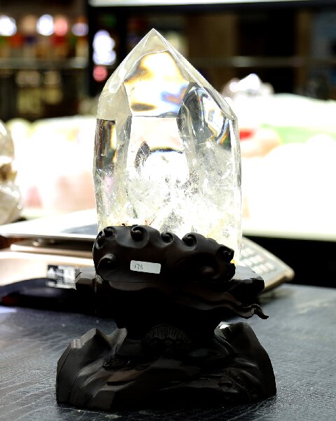 Clear Quartz Hexagonal Prism - Natural Hand Polished Healing Home Decor