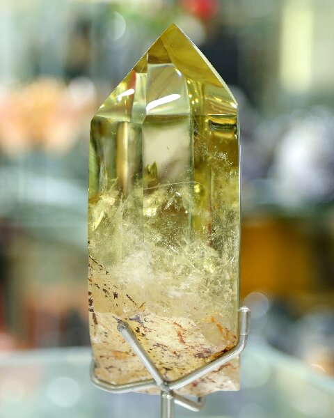 Citrine Healing Crystal Tower - Natural Gemstone to Enhance Positive Vibes & Home Ambiance