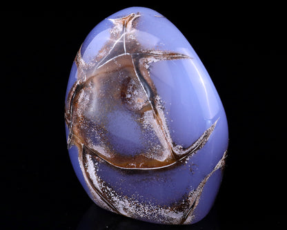 3.4" Blue Chalcedony Hand Carved Crystal Polished Stone