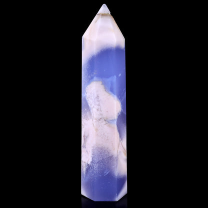 150mm Blue Chalcedony Hand Carved Crystal Point