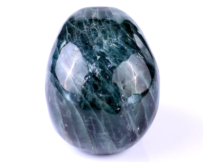 2.2" Blue Apatite Hand Carved Crystal Realistic Skull Sculpture