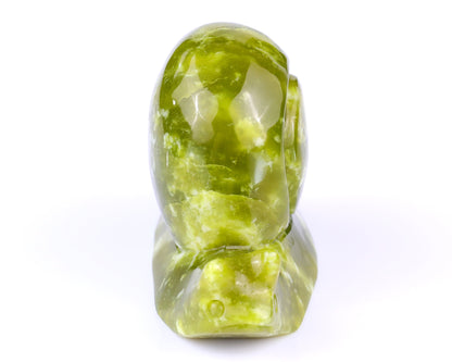 4.1" New Jade Hand Carved Crystal Snail Sculpture