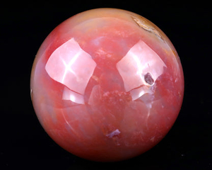 70mm Chalcedony Hand Carved Crystal Sphere