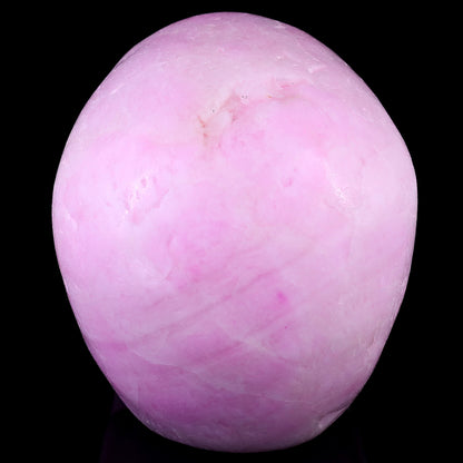 8.3" Pink Aragonite Hand Carved Crystal Realistic Skull Sculpture
