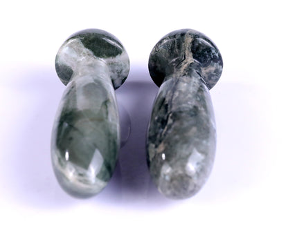 Natural Jiulong Jade Hand Carved Crystal Massage Tool