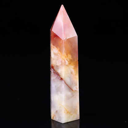 105mm Chalcedony Hand Carved Crystal Point