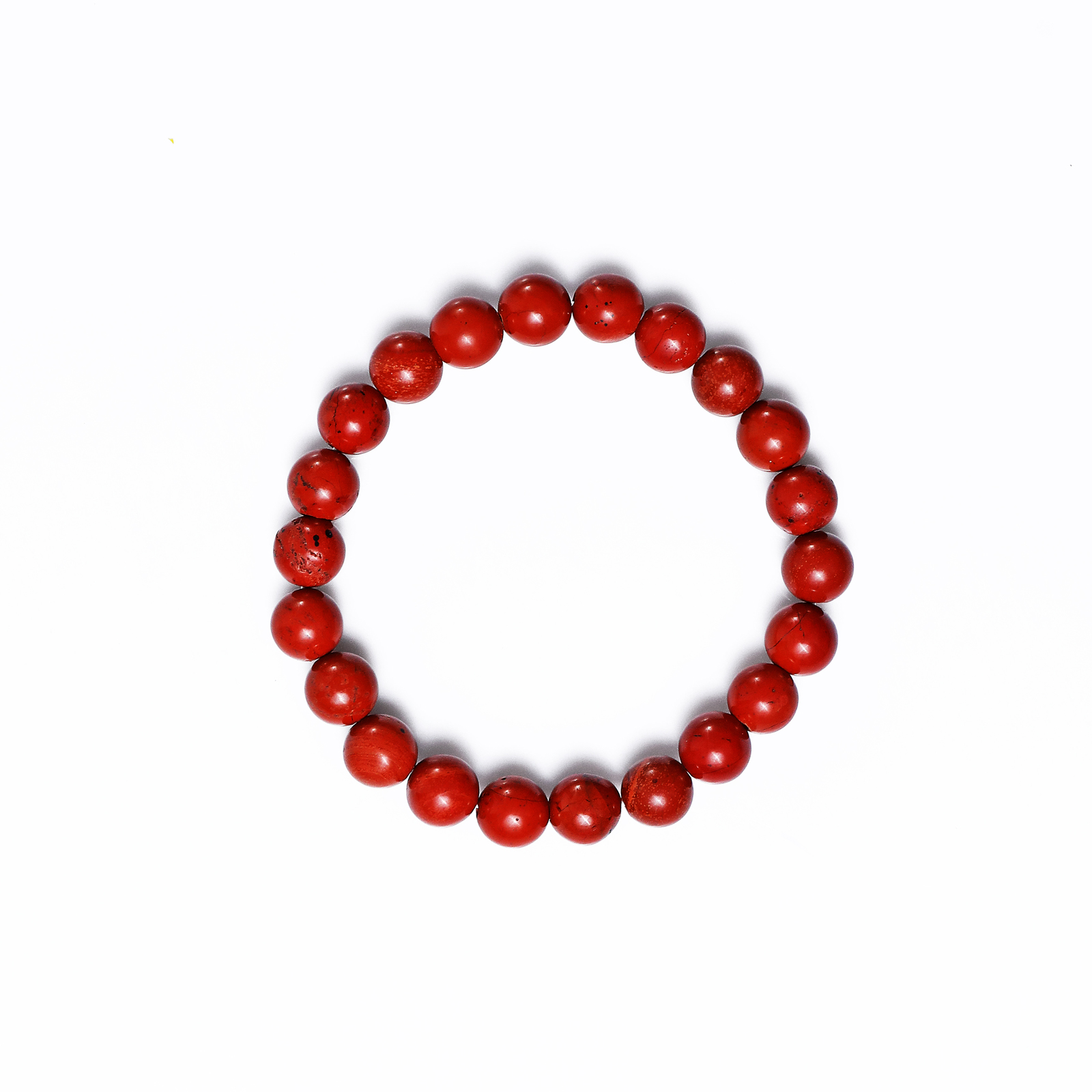 Natural Red Jasper Crystal Bead Bracelet,Healing Energy Bracelet