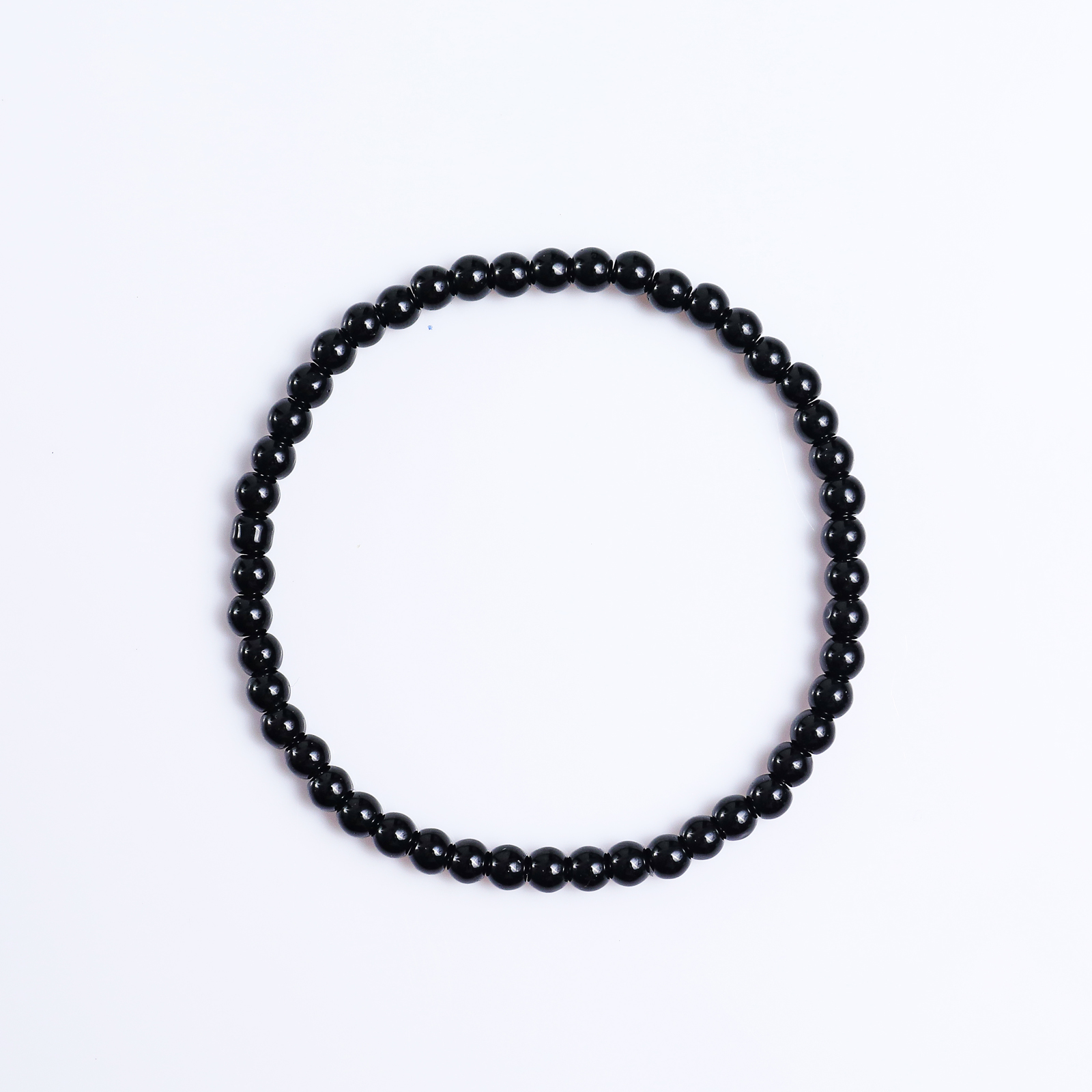 Natural Black Onyx Crystal Bead Bracelet,Healing Energy Bracelet