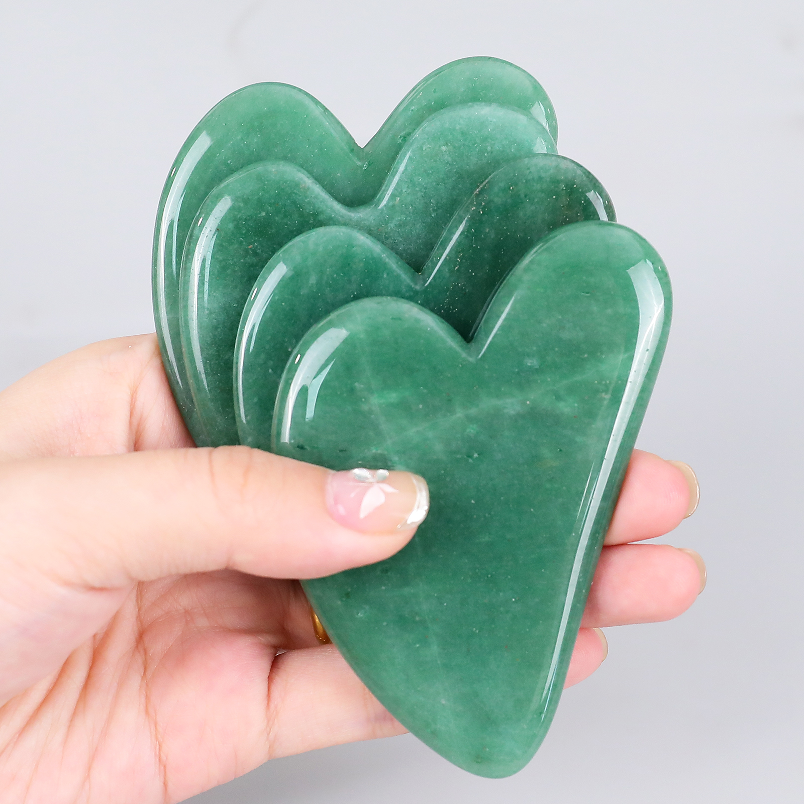 Natural Jade Gua Sha Tools - Various Jade Materials for Facial & Body Massage