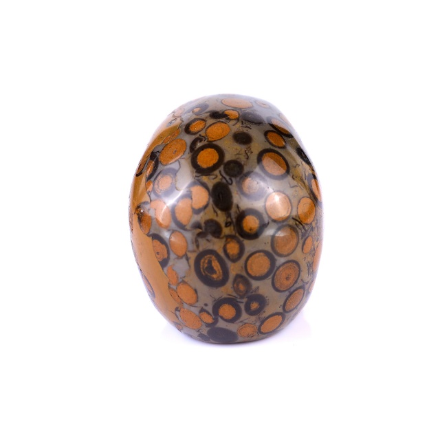 2.2" Leopard Skin Jasper Hand Carved Crystal Realistic Skull Sculpture