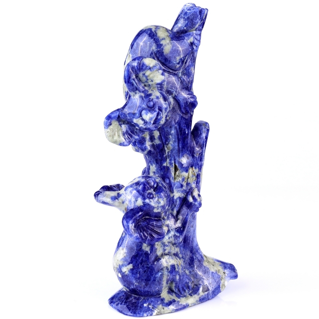 4.3" Sodalite Hand Carved Crystal Koalas Sculpture
