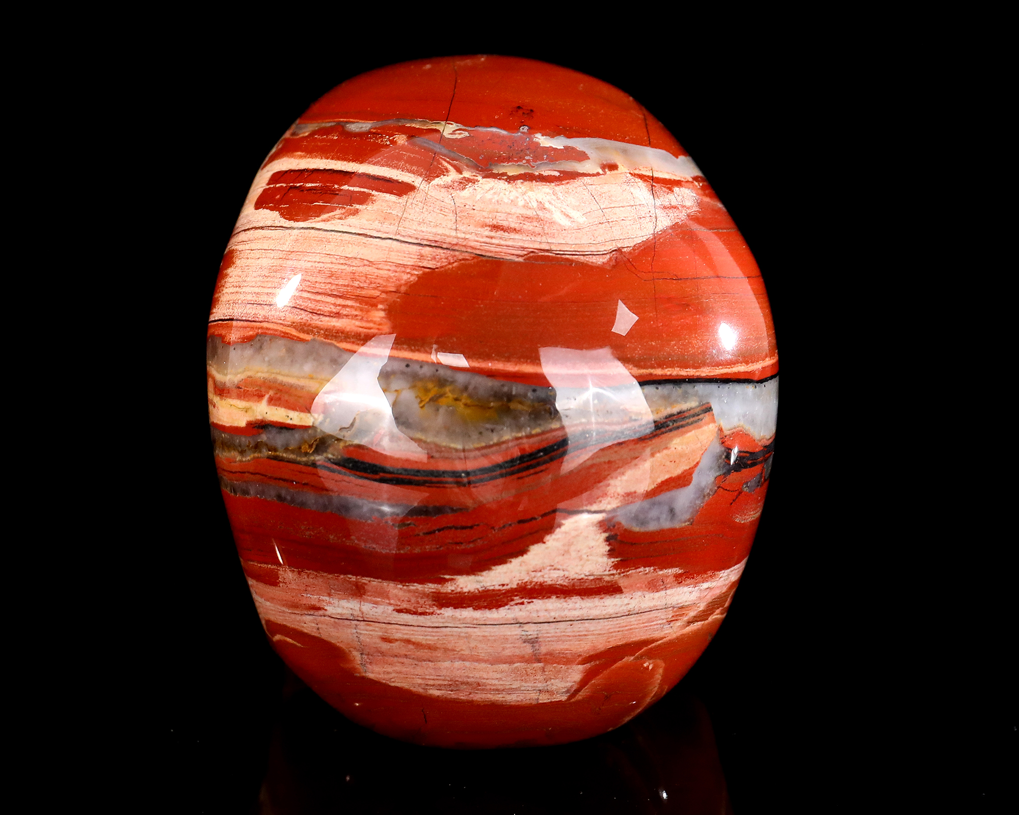 Natural Red Jasper Crystal Skull Carving Handcrafted Gemstone Skull Figurine