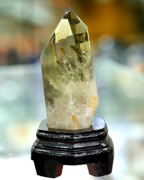 Hand Polished Citrine Obelisk - Natural Crystal for Meditation, Energy Work & Home Decor