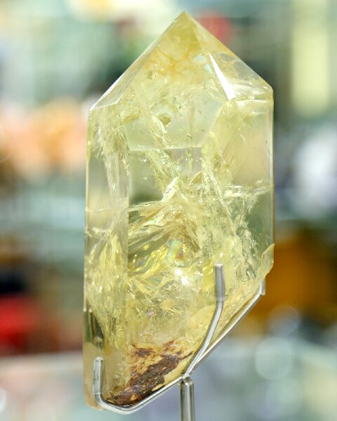 Polished Citrine Tower - Natural Crystal Obelisk for Healing, Prosperity & Home Styling